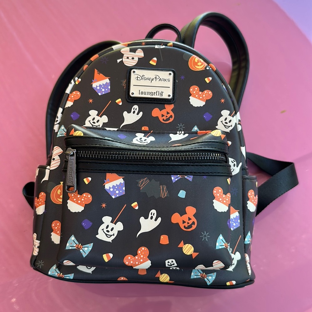 Loungefly Disney Parks mini backpack Halloween snacks 2020